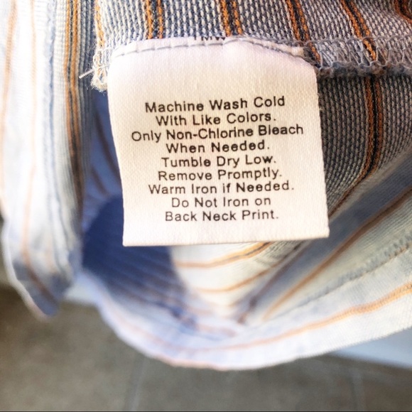 Jos A. Bank Golf Shirt Blue and Orange Sz XL - Picture 5 of 8